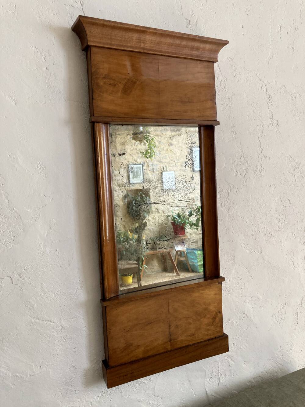 Old Biedermeier mirror, circa 1830