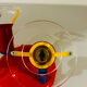 Brilliant Red & Blue Vintage Ceiling Light 1980s Germany