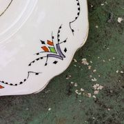 Pair of English Art Deco dishes Gladstone