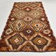 5x9 Red & Orange Faded Colors Anatolian Kilim Rug, 150x271Cm