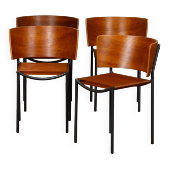 Set of 4 Lila Hunter chairs by Philippe Starck for XO, 1988