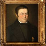 Portrait of an Elegant Gentleman -19th Century Oil Painting