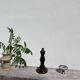Art Deco Turned Wood Lamp Base