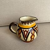 Quimper earthenware chocolate service signed HB