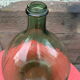Demijohn bottle in green glass, 5-litre container
