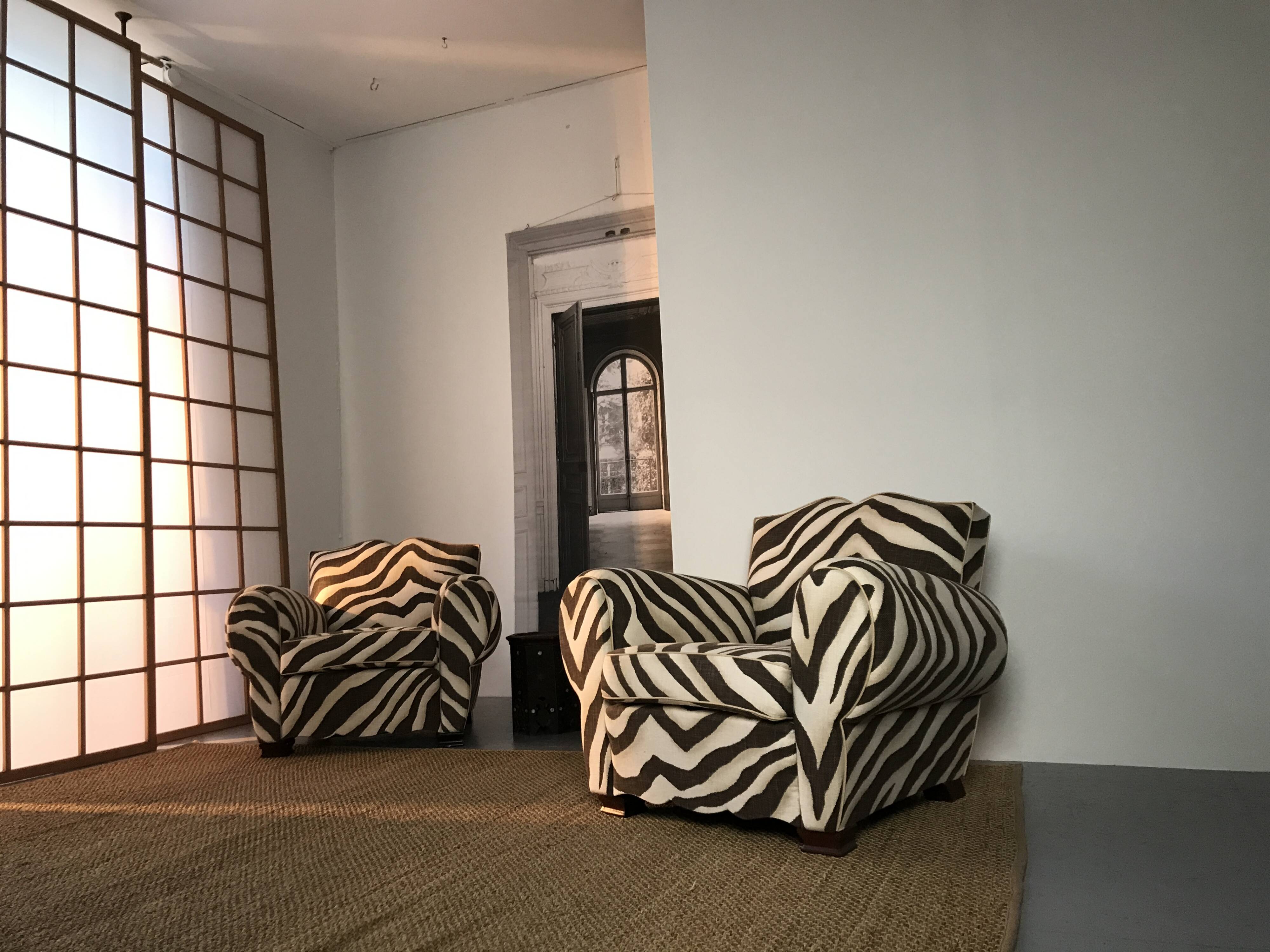 French moustache club chair, 1950s