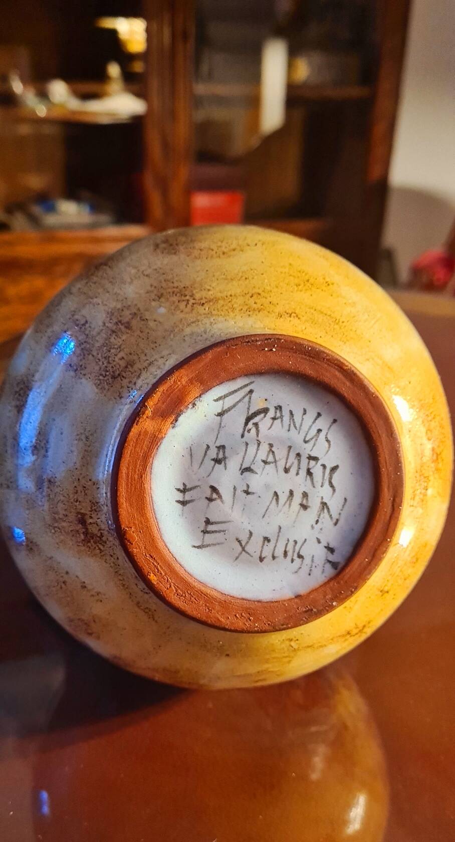 Ceramic jug signed Francis (Vallauris)