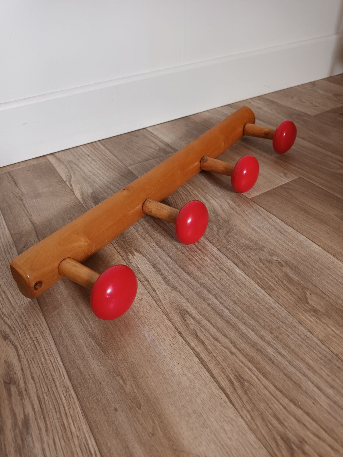 Vintage wall coat rack