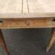 Table de ferme 2 tiroirs peuplier et chataignier