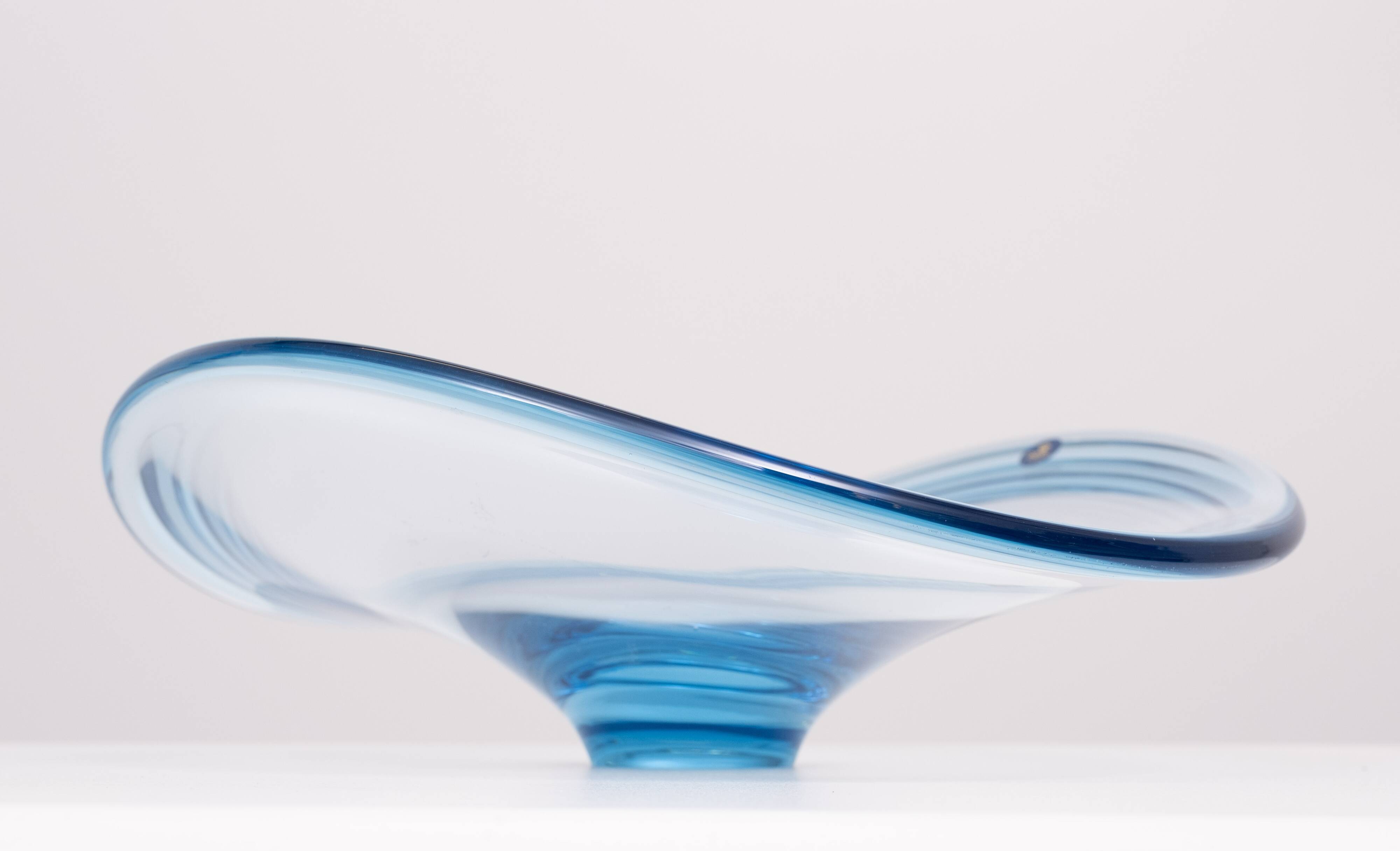 Danish Thule Series Art Glass Bowl by Per Lütken for Holmegaard, 1960s