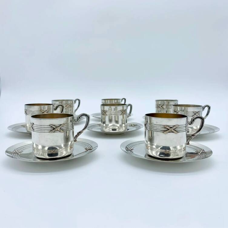 “Orbrille” coffee cup set, 1950s