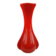 Mid-century modern vase, red glass, Poland, 1970s