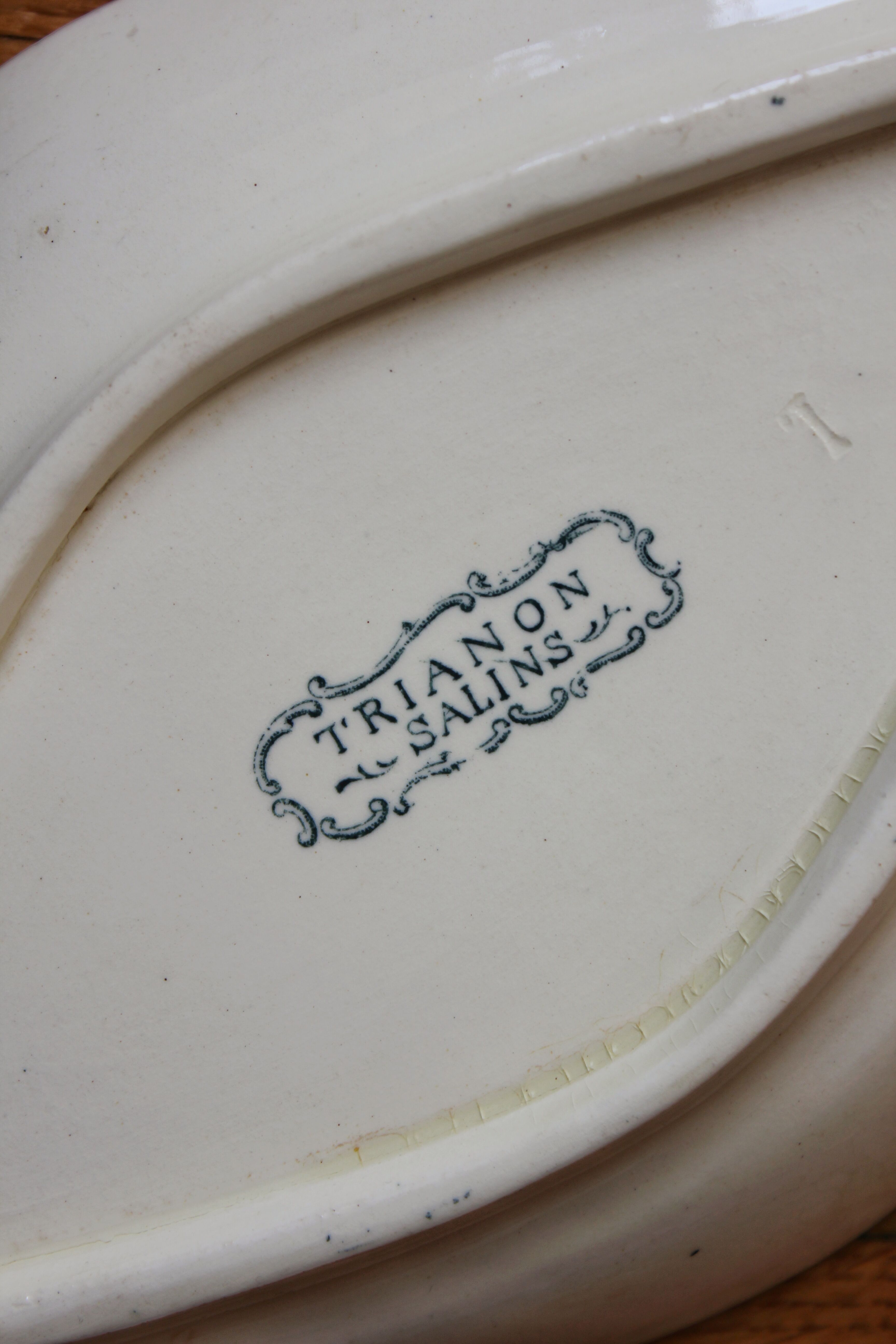 Small ramekin in iron earthenware "Trianon" model from Salins