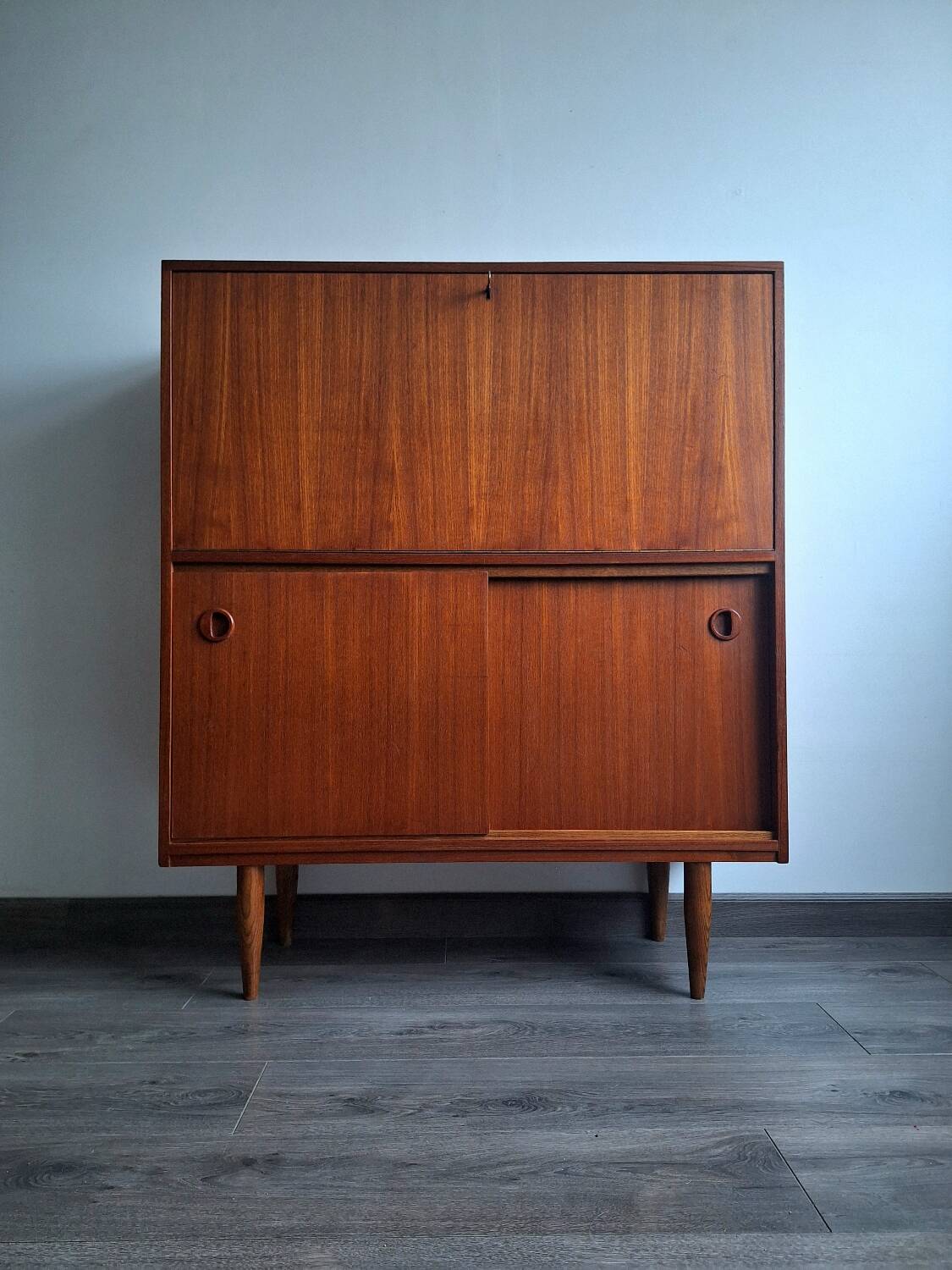 Vintage teak sideboard and secretary