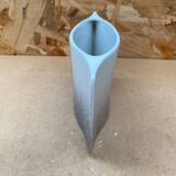 Antique vase virebent white porcelain speckled blue pink vintage