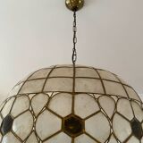 Grande lampe nacré et laiton