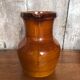 Old ST CLÉMENT vintage brown ceramic pitcher