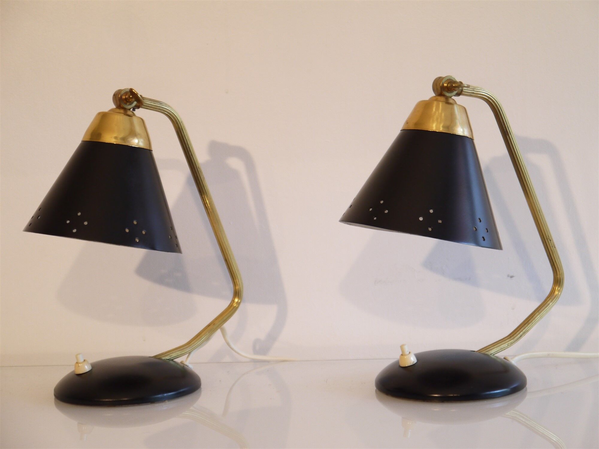 Pair of Scandinavian lamps or wall light 1960