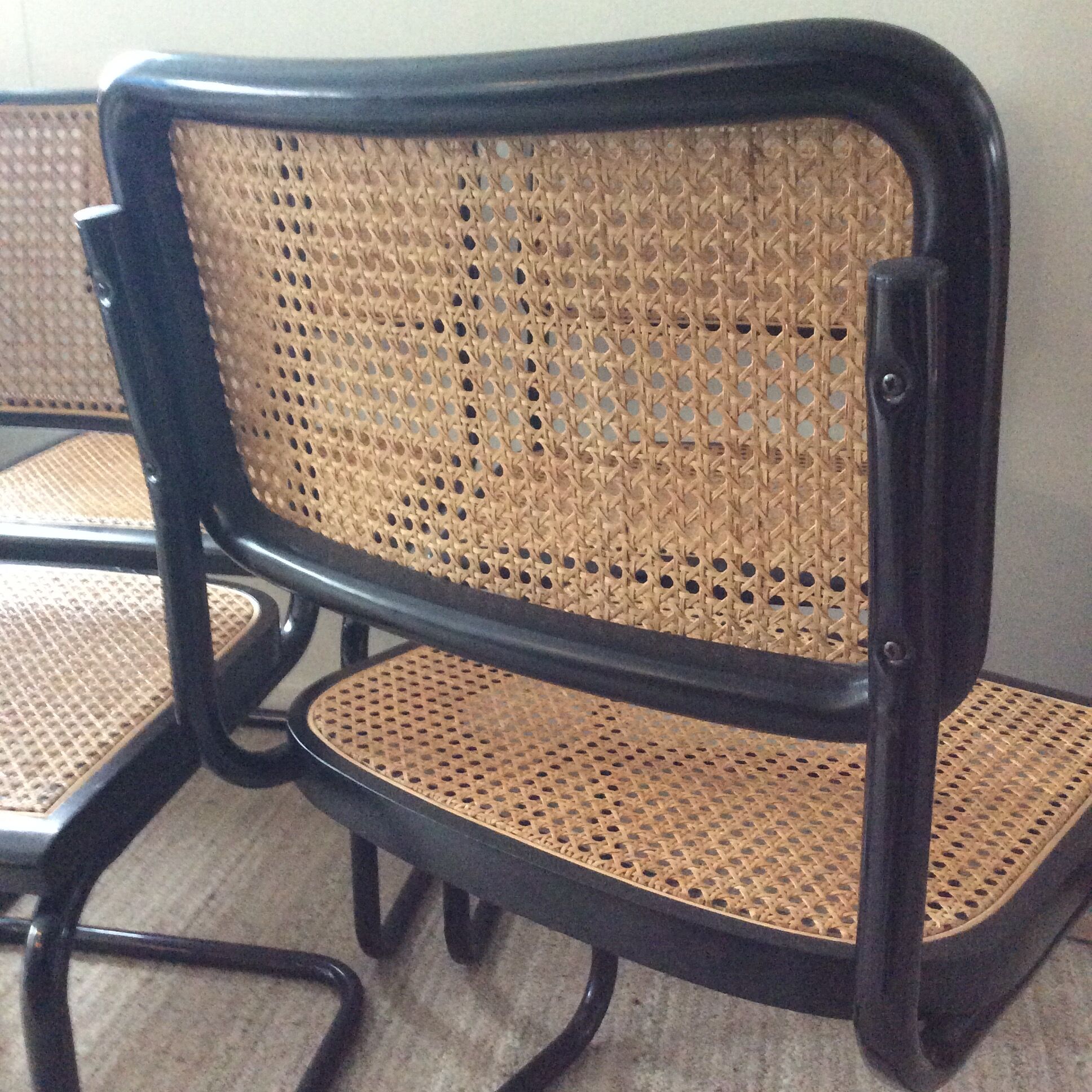Série de 4 chaises Marcel Breuer Cesca B32