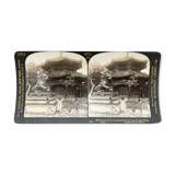 Old photography stereo, stereograph, luxury albumine 1903 Lama Temple, Beijing, China