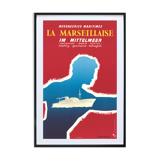 Affiche Marseillaise Messagerie Maritimes