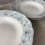Assiettes terre de fer anglaises Ridgways XIX ème