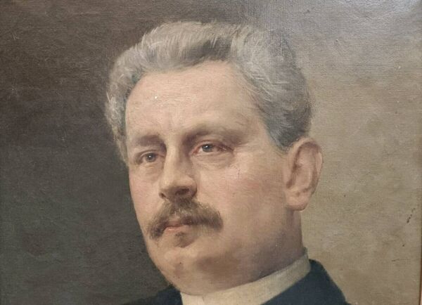 Portrait ancien - huile sur toile