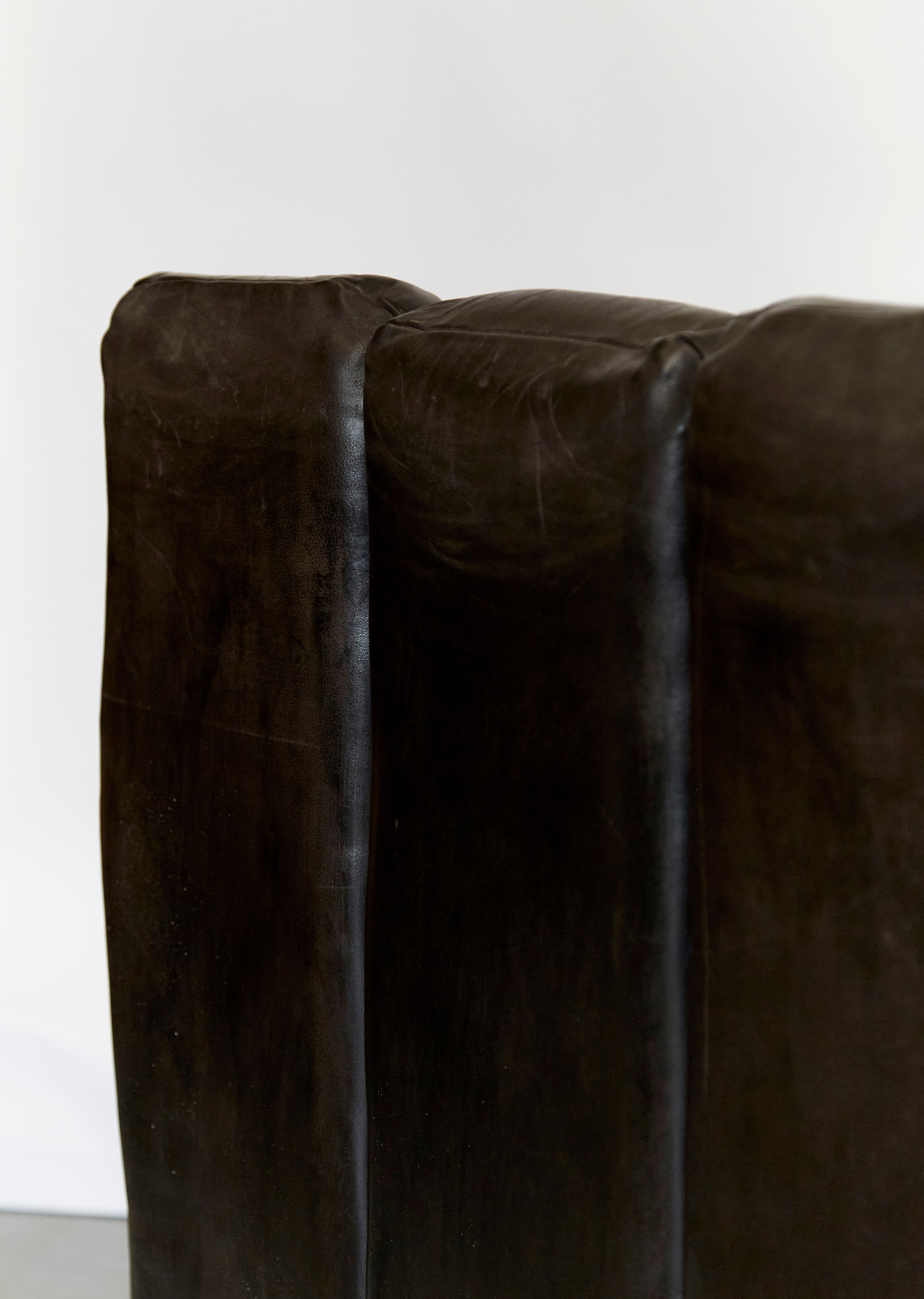 Vintage leather armchair custom-made Chancellor's Bungalow
