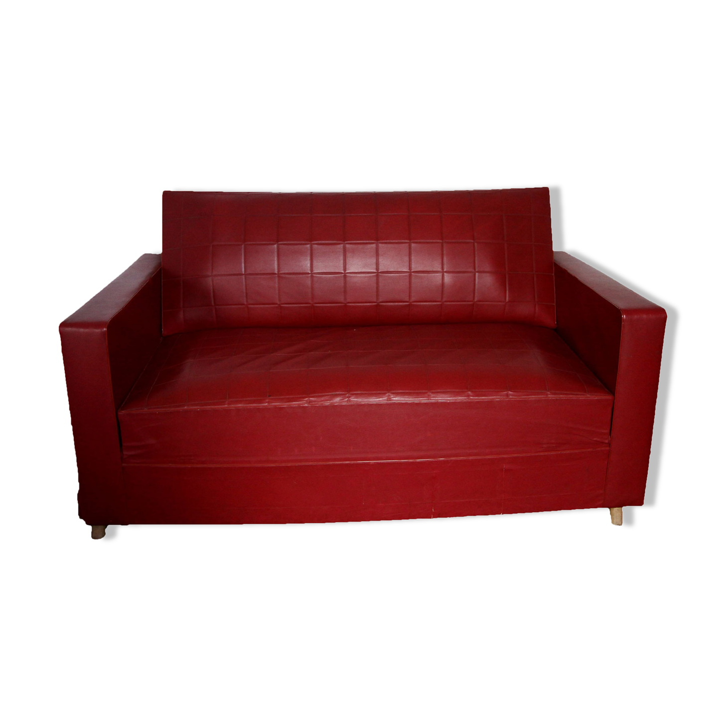 Red vintage sofa bed