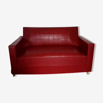 Red vintage sofa bed