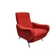 Vintage Reclining Lady Chair in Wool by Pizzetti, 1960s