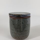 Covered pot in stoneware Jeanne and Norbert Pierlot Ratilly Puisaye