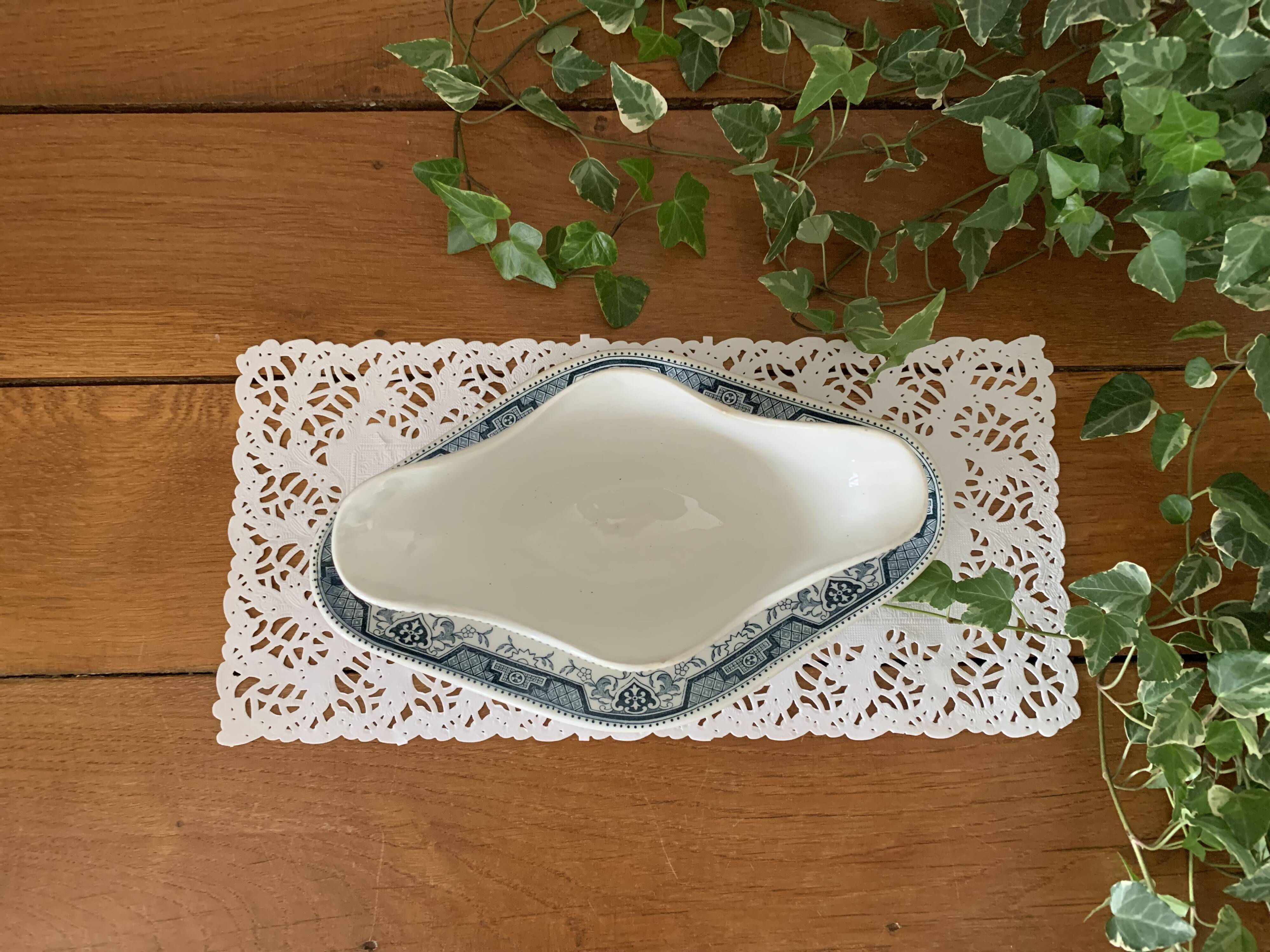 Old earthenware sauce boat Saint-Amand & Hamage - Morocco model