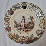 Assiettes en faïence sarreguemines : les Bretons