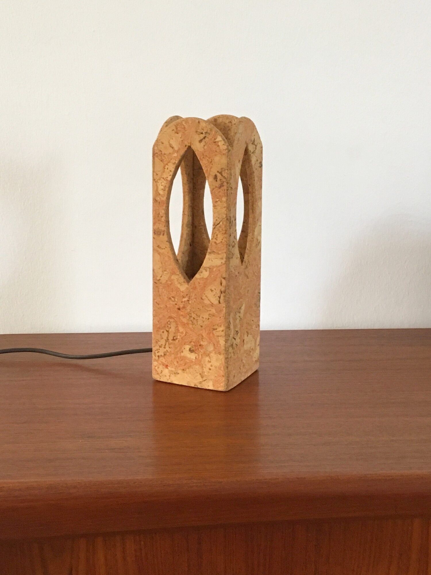 Vintage cork lamp 70s