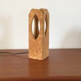 Vintage cork lamp 70s