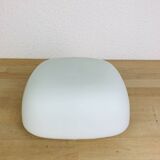 Vintage square opaline wall lamp, Italy, 1960