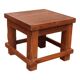 Old small Burmese teak workshop bedside table