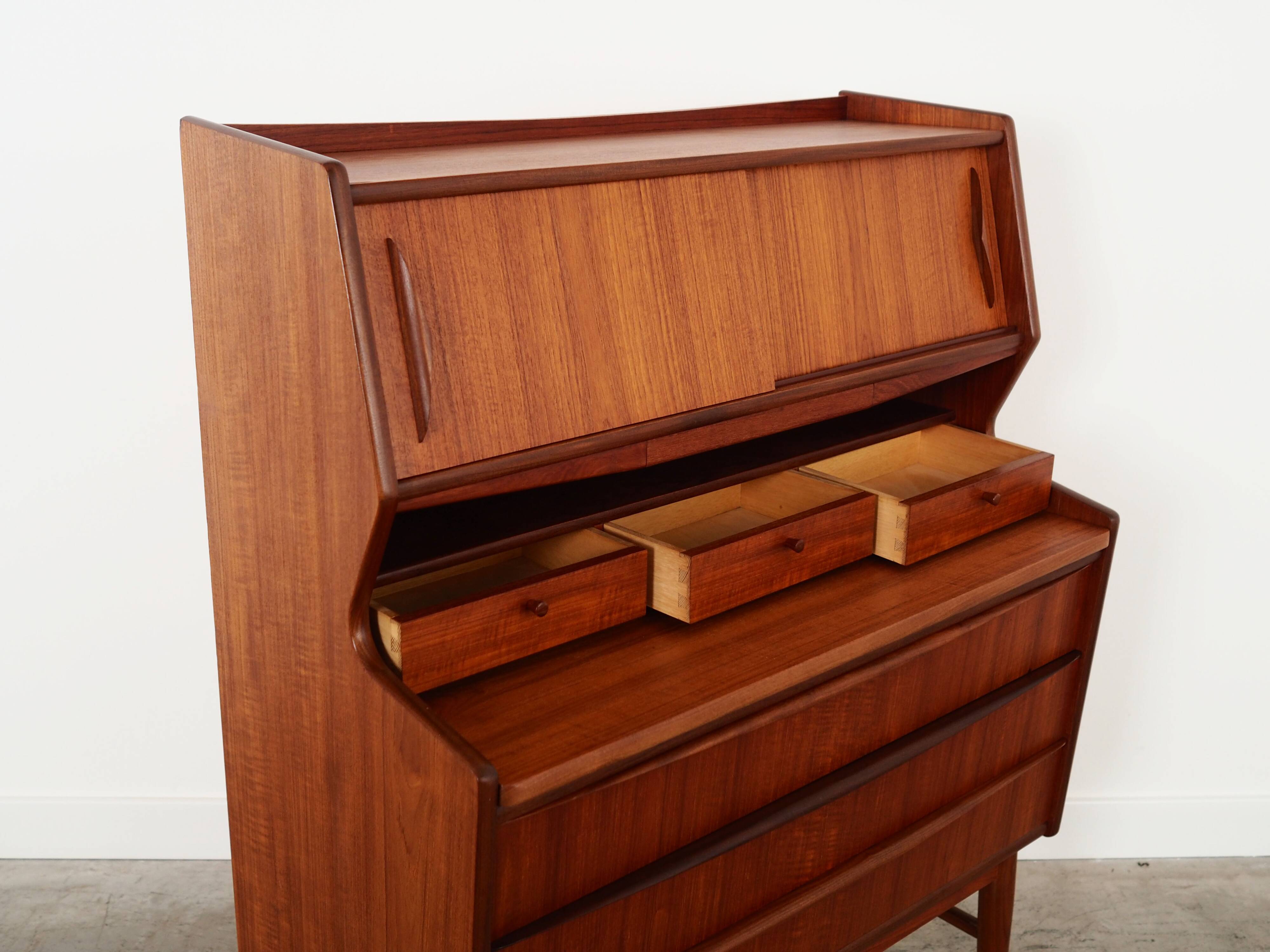 Teak secretary, Danish design, 1970s, production: Denmark