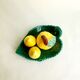 Servant salt / pepper / mustard in slurry lemons Vallauris