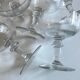 set of 8 neo classic engraved half crystal champagne glasses 1900