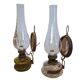 Coppia di Lampade Vintage DITMAR – Antiche Lampade a Olio Elettrificate con