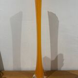 Large orange soliflore vase