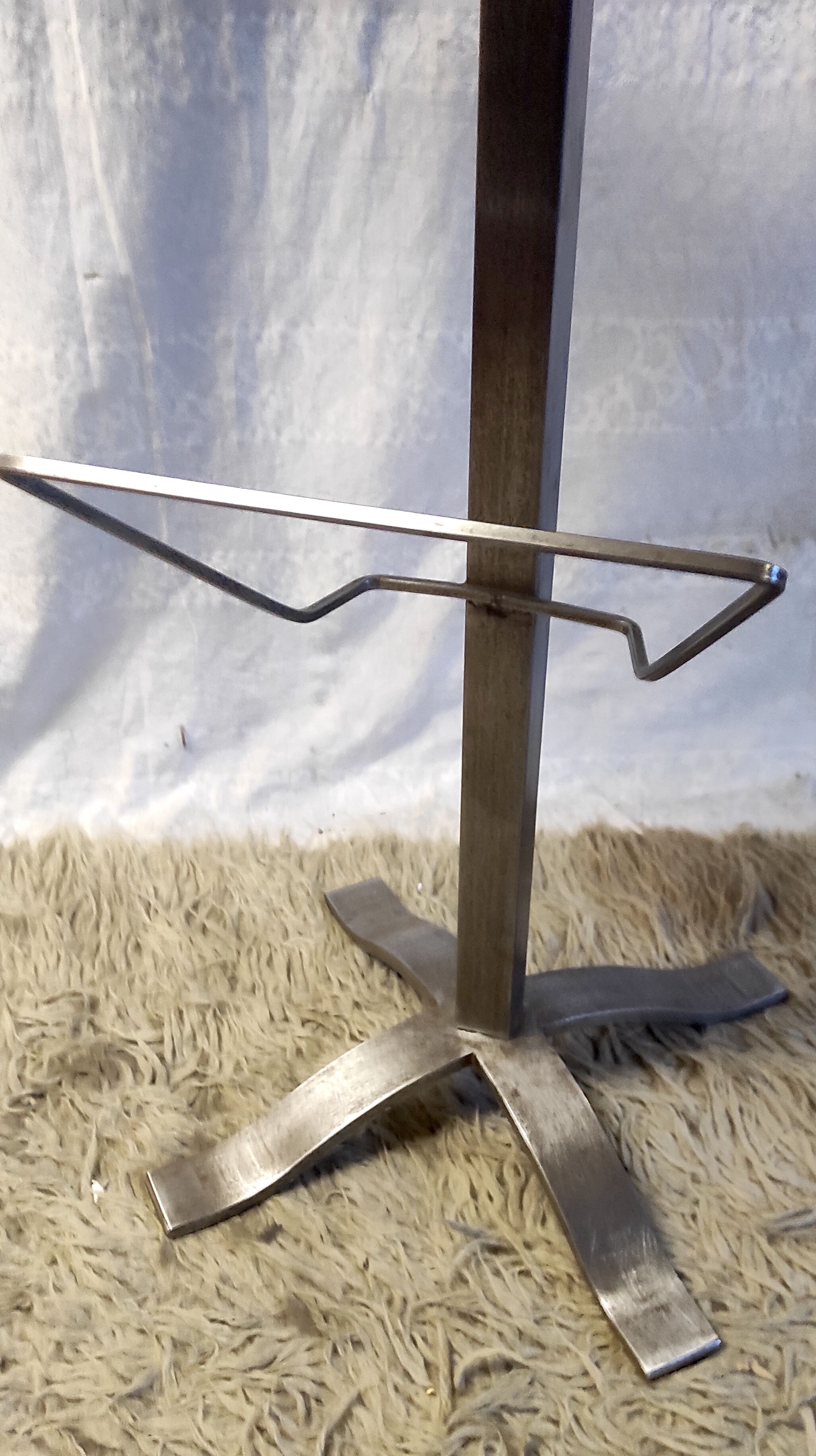 Steel and ceramic side table 70s