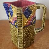Pitcher in dabbling from the onnaing earthenware factory