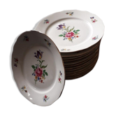 Series of 14 plates of German porcelain Bavaria