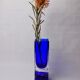 Vase sommerso by Petr hora, blue glass, Czech Republic, 1970