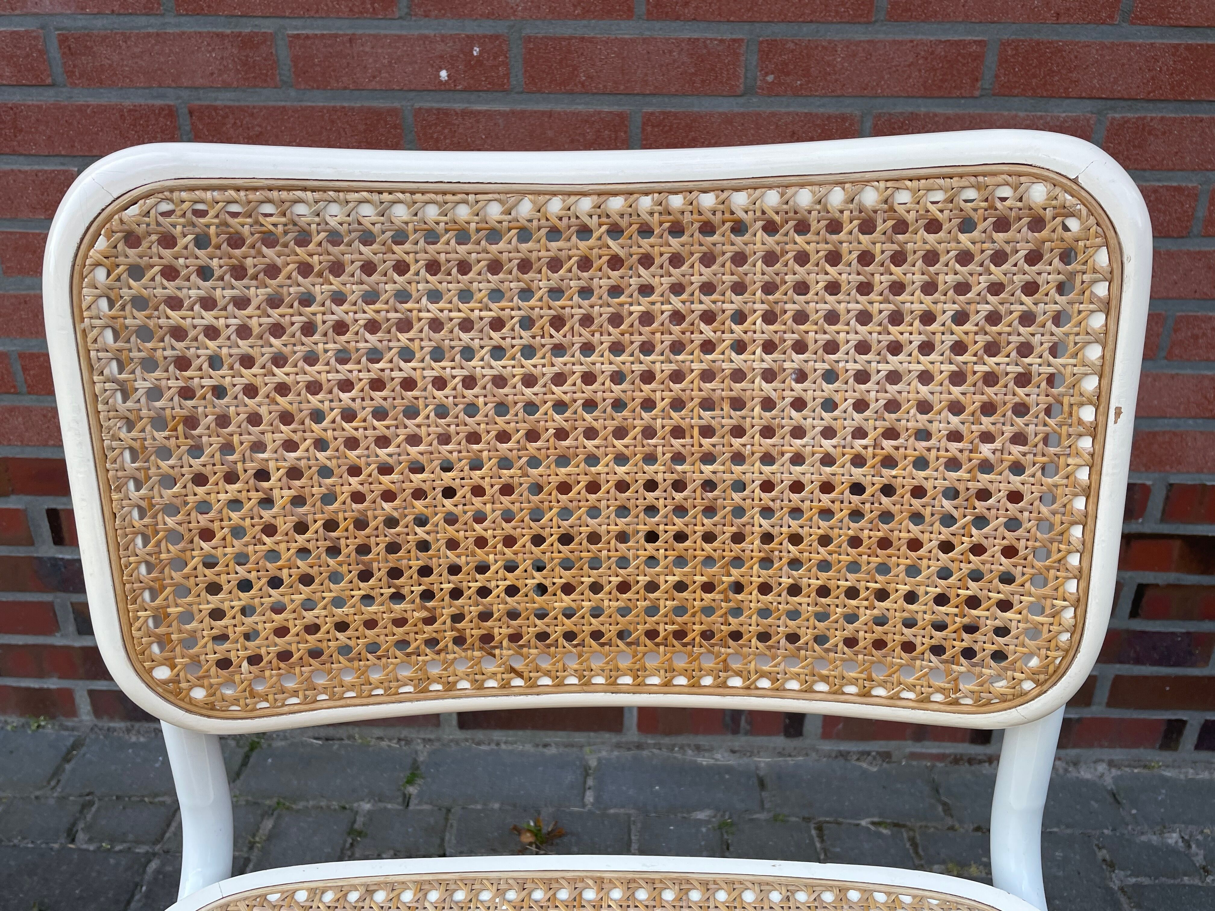 Cesca dining room chair designed by Marcel Breuer