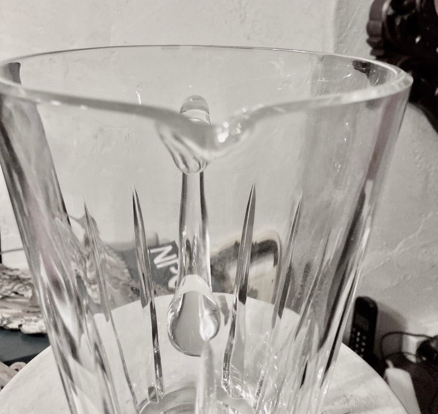 Crystal water pitcher