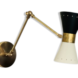 Wall lamp diabolo arm white&black